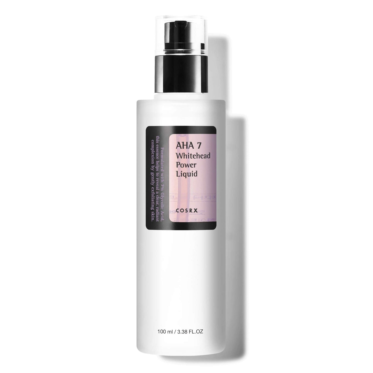 COSRX Leistungsstarke Anti-Whitehead-Flüssigkeit AHA 7 3,38 fl.oz / 100 ml | Mitesser-Entferner mit 7 % Glykolsäure | Koreanische Hautpflege, nicht an Tieren getestet, frei von Parabenen.