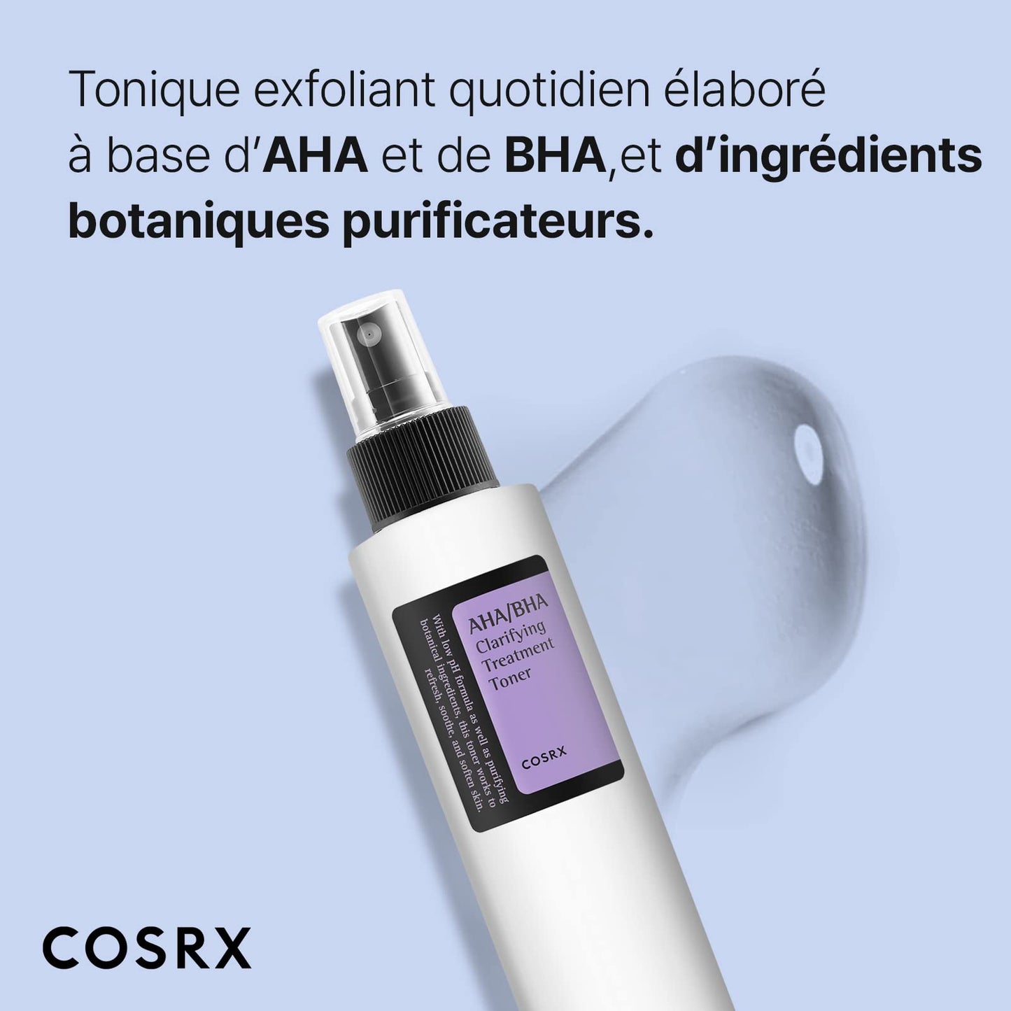 Cosrx AHA/BHA klärender Behandlungstoner | Toning Lotion Peeling-Gesichtswasser für Mitesser, Poren und unebene Haut | 150 ml / 5,07 fl.oz