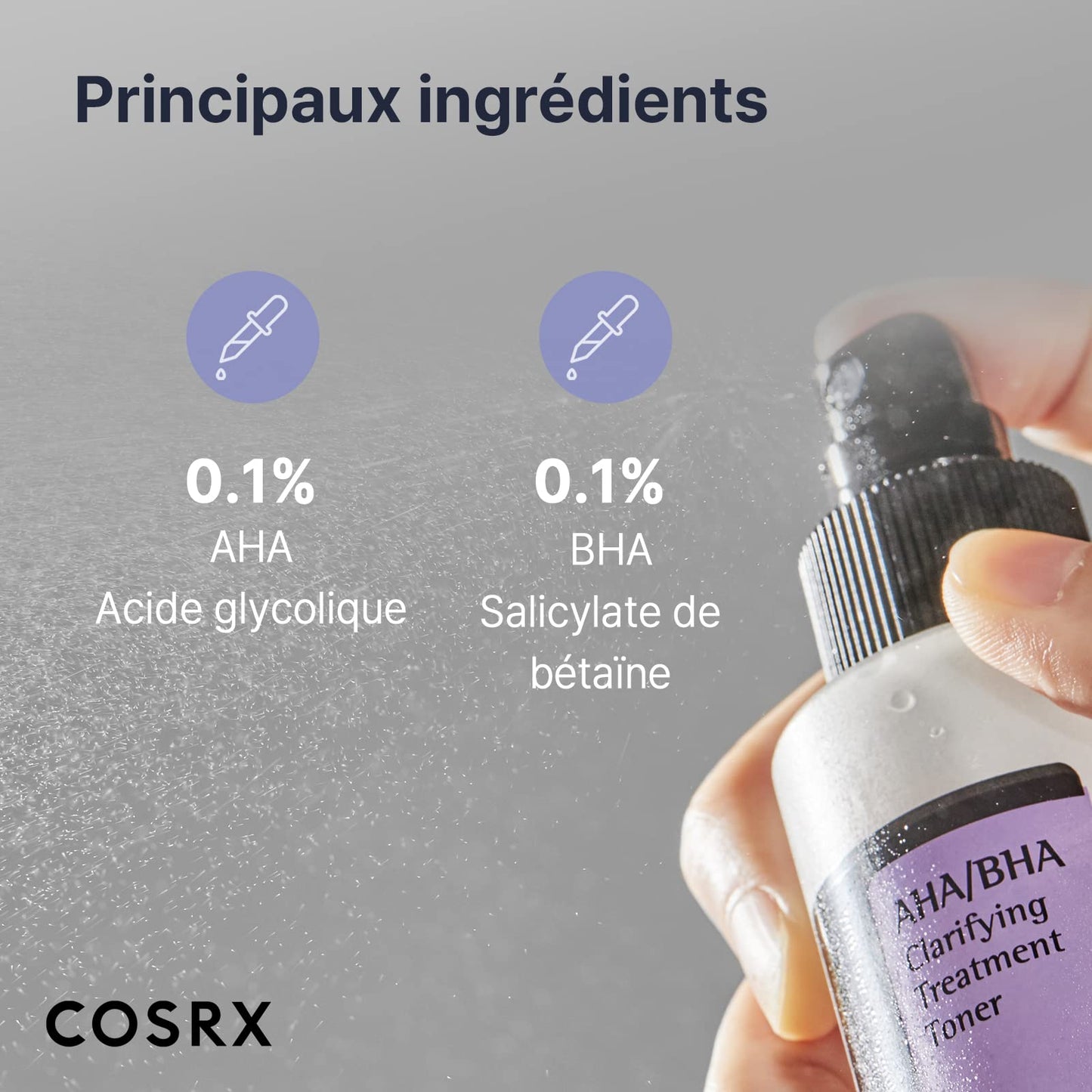 Cosrx AHA/BHA klärender Behandlungstoner | Toning Lotion Peeling-Gesichtswasser für Mitesser, Poren und unebene Haut | 150 ml / 5,07 fl.oz
