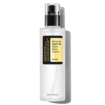 COSRX Advanced Snail 96% Mucin Power Essence 100 ml | Sérum Hydratante avec Mucine Bave d'Escargot | Anti Rides Peaux d'Acné et Sèches Soins pour le Visage | Coréen Korean Skincare