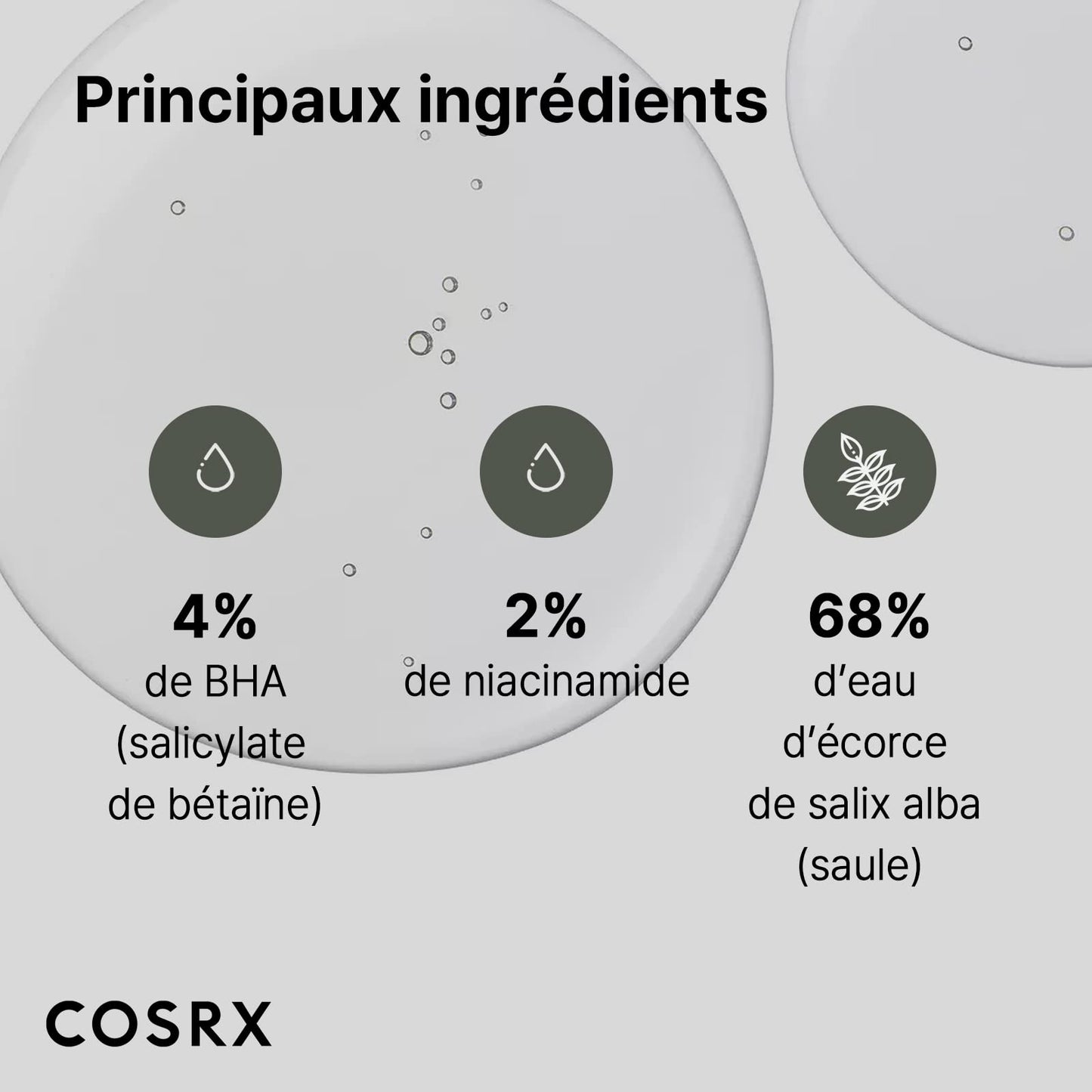 COSRX BHA 4 % Anti-Mitesser-Flüssigkeit, 100 ml | Peeling + Feuchtigkeitscreme | Flüssiges chemisches Peeling für klare, aknefreie Haut