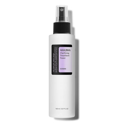 Cosrx AHA/BHA Clarifying Treatment Toner | Lotion Tonique Toner exfoliant pour le visage pour les points blancs, les pores et la peau inégale | 150 ml / 5,07 fl.oz