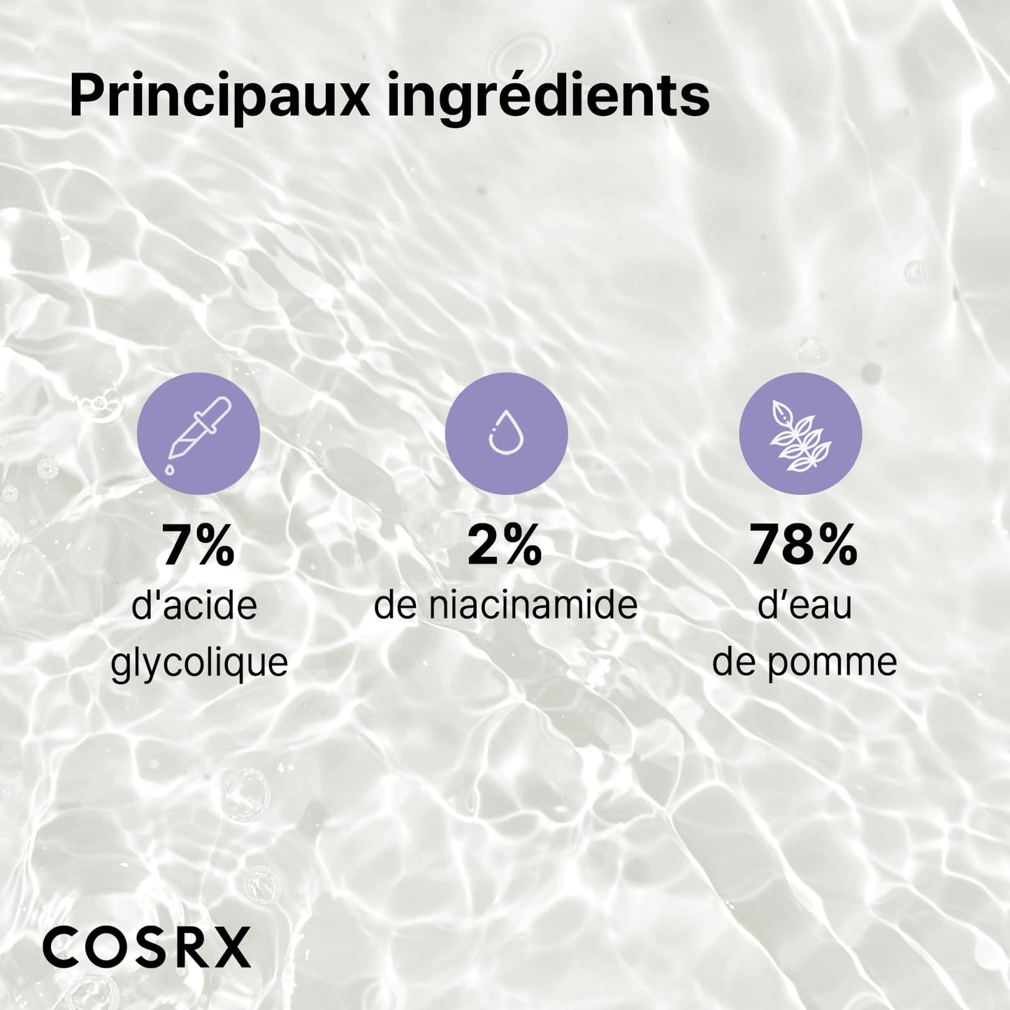 COSRX Liquide puissant anti points blancs AHA 7 3,38 fl.oz / 100ml | Suppresseur de points noirs à 7% d’acide glycolique | Soin pour la peau coréen, non testé sur des animaux, sans parabène.