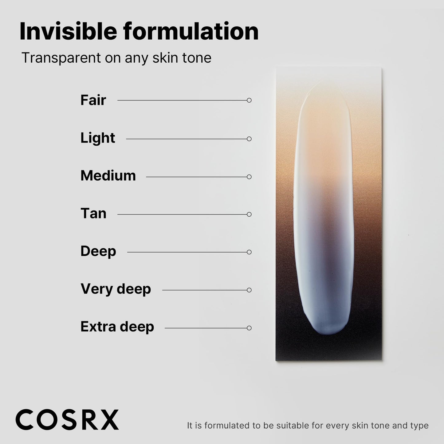 COSRX Crème solaire invisible ultra-légère | SPF50 PA++++, Pas d'écran solaire White Cast, léger et à absorption rapide, protection UV, hydratation boost pour peau sèche endommagée par le soleil.