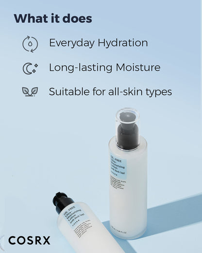 COSRX Oil-Free Ultra-Moisturizing Lotion with Birch Sap | Crème Hydratante Sans Huile avec Sève de Bouleau | Pour Peau d'Acné Sèches Soins pour le Visage de Jour | Coréen Korean Skincare