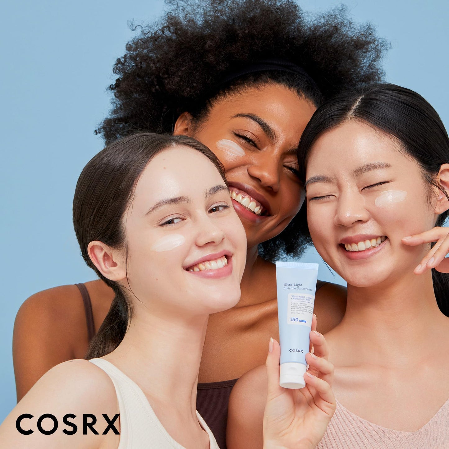 COSRX Crème solaire invisible ultra-légère | SPF50 PA++++, Pas d'écran solaire White Cast, léger et à absorption rapide, protection UV, hydratation boost pour peau sèche endommagée par le soleil.